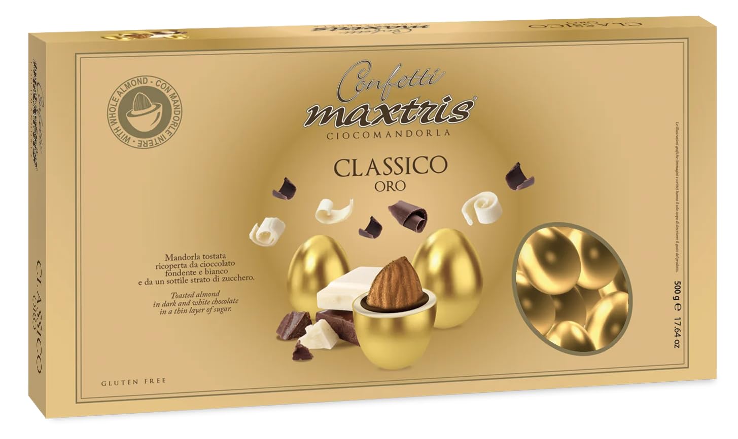  CONFETTI MAXTRIS Classico Oro Cassa 500g Giochi da Salotto
| CONFETTI MAXTRIS Gold Classic Checker 500g Festi Infantili